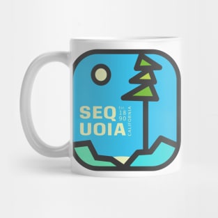 Sequoia National Park Badge 2 Mug